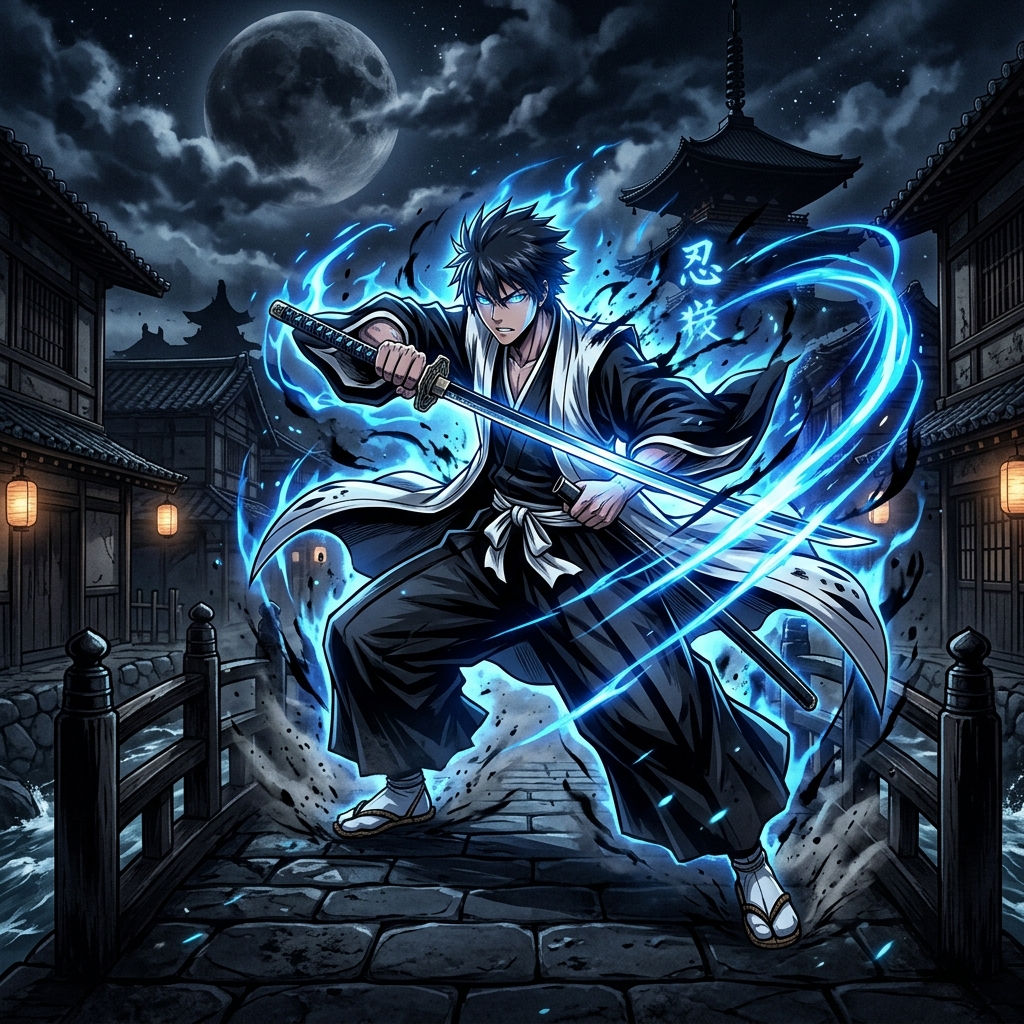 アニメ「BLEACH」千年血戦篇のスタイリッシュなイラスト