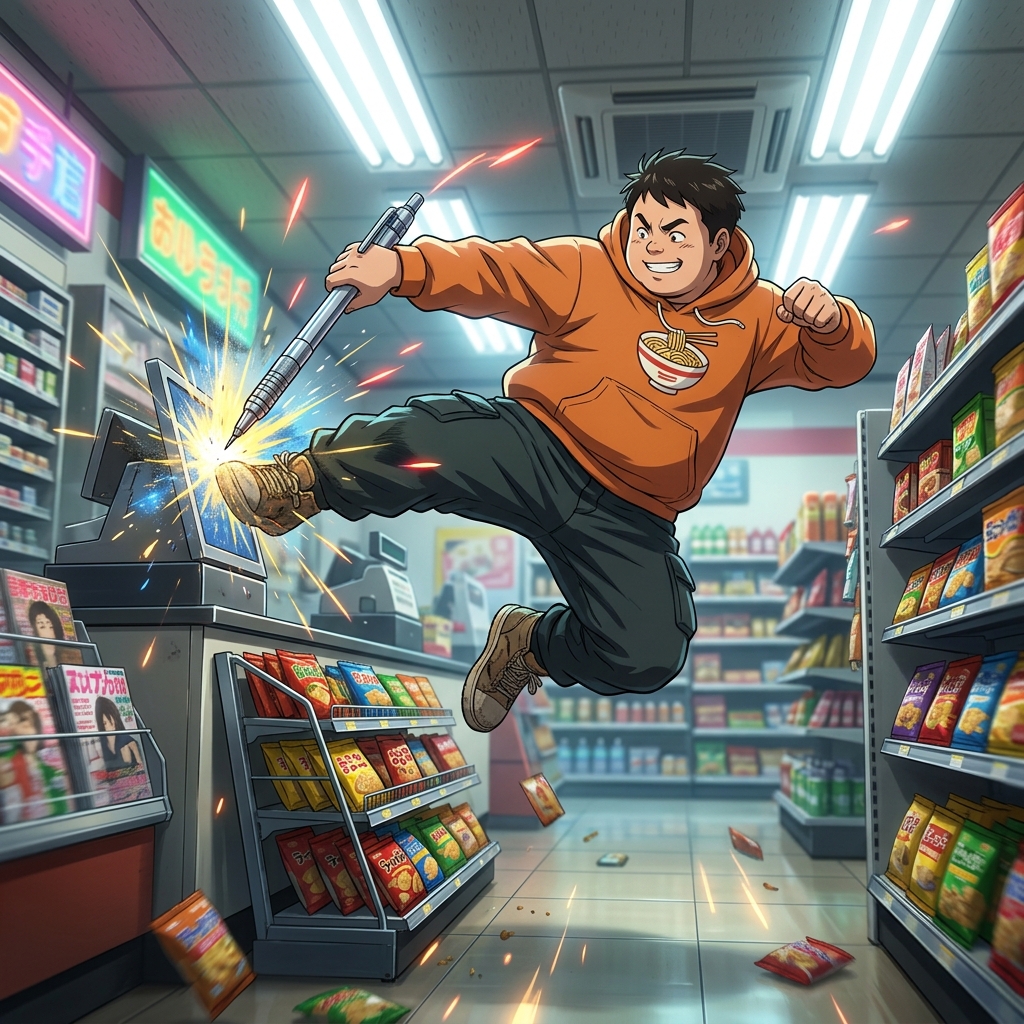 サカモトデイズのアニメ版アクションシーン：ペンを武器に戦う坂本太郎の凄み