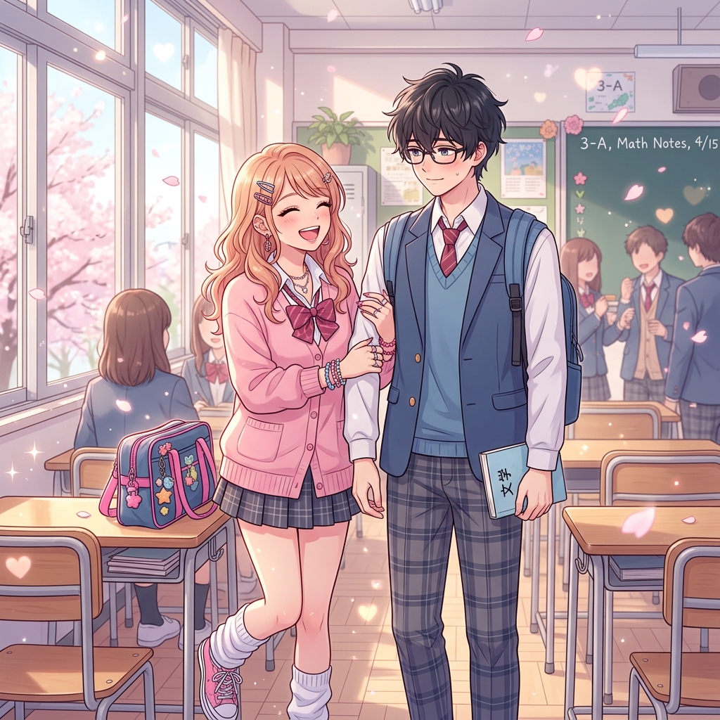 アニメ「正反対な君と僕」2期をイメージしたイラスト