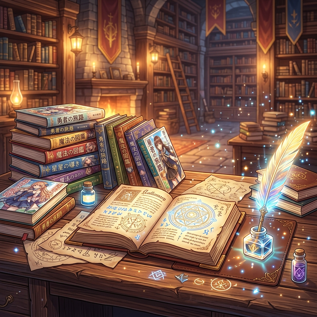 原作ライトノベルと魔導書